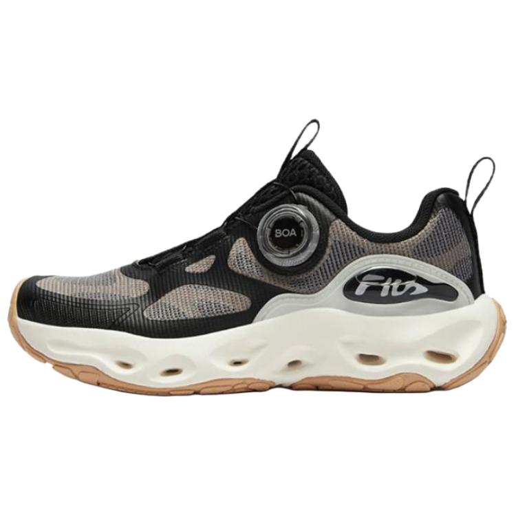 

Сабо BOA Cave Clogs. Нескользящие, износостойкие, дышащие, низкие детские кроссовки для активного отдыха. FILA KIDS, черный