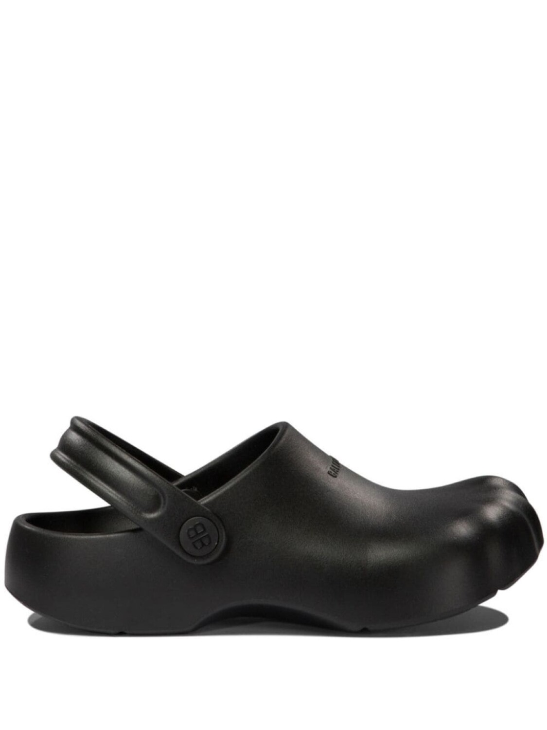 Balenciaga x Crocs мокасины на платформе с тисненым логотипом, черный
