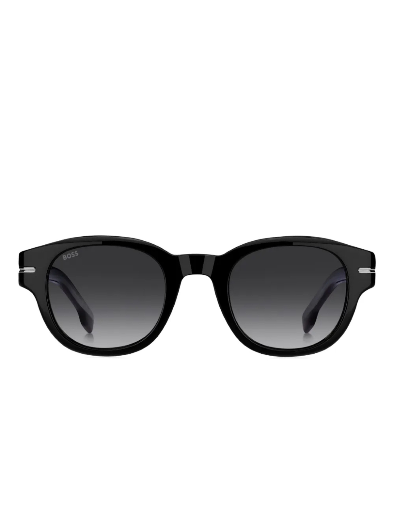

BOSS oval-frame солнцезащитные очки, черный