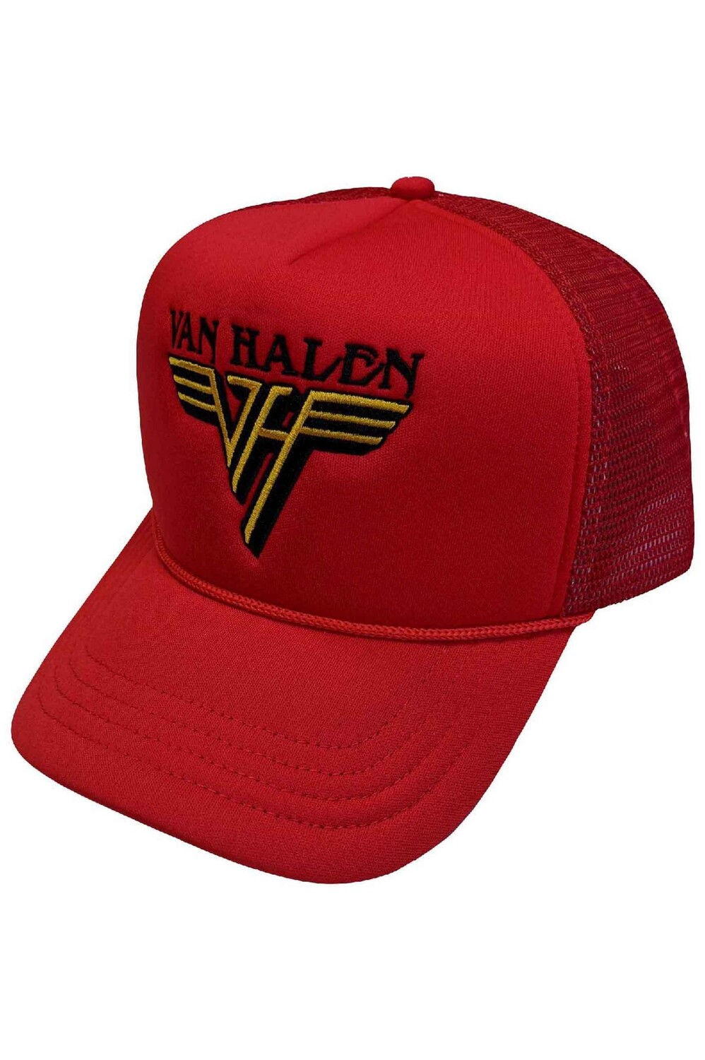 

Бейсбольная кепка Trucker с текстовым ремешком и логотипом Van Halen, красный