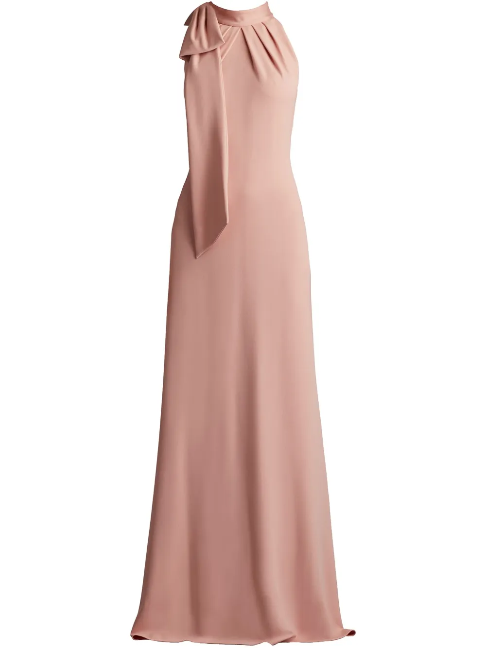 

Платье с высоким воротником Tadashi Shoji, розовый