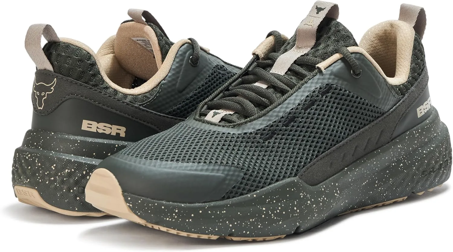 Мужские тренировочные кроссовки Under Armour Project Rock Blood Sweat Respect 5, зеленый/хаки — фото 2