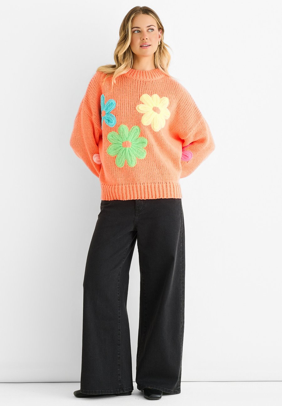 

Джемпер GINI LONDON FLORAL CROCHET, Orange