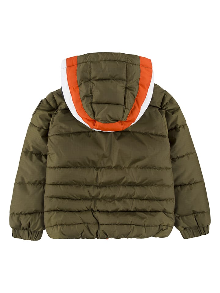 Levi's Kids Пуховая куртка цвета хаки — фото 2