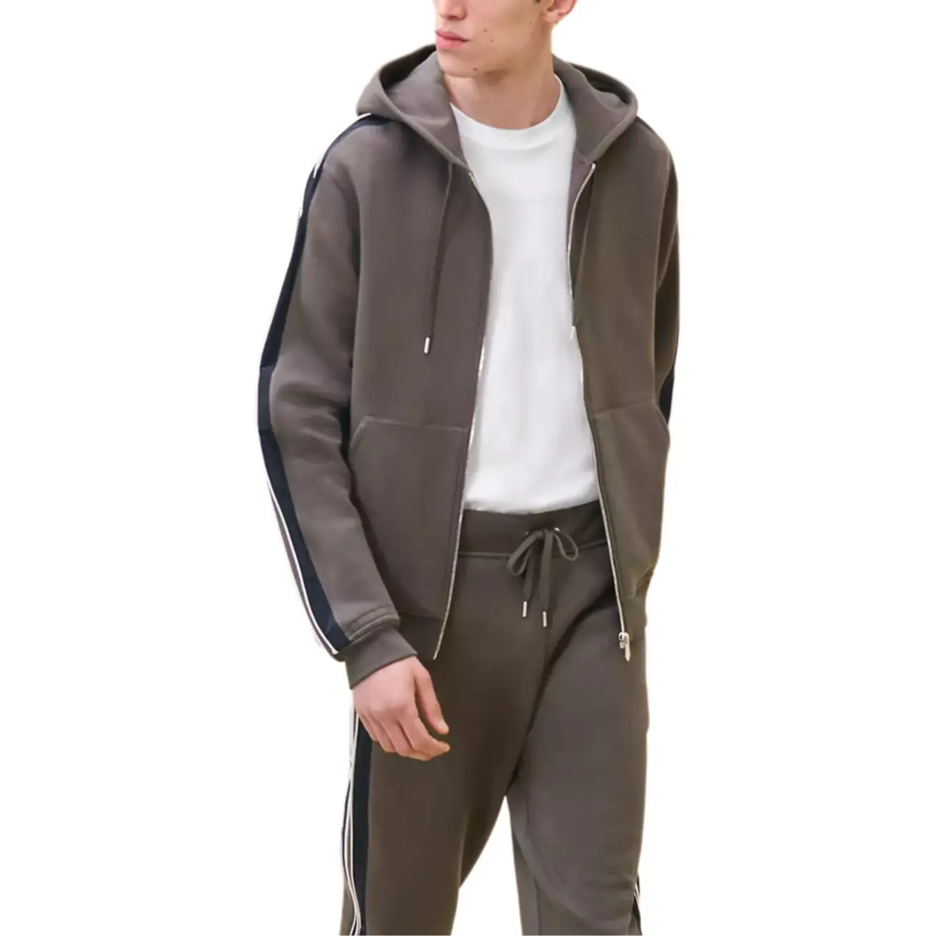 Толстовка FW24 мужская базальтового цвета HERMES, basalt color — фото 4