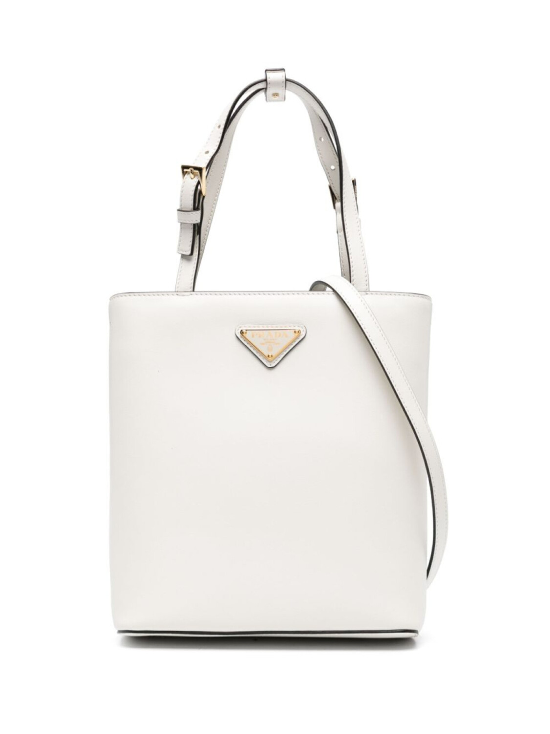 

Prada сумка-тоут с логотипом, белый