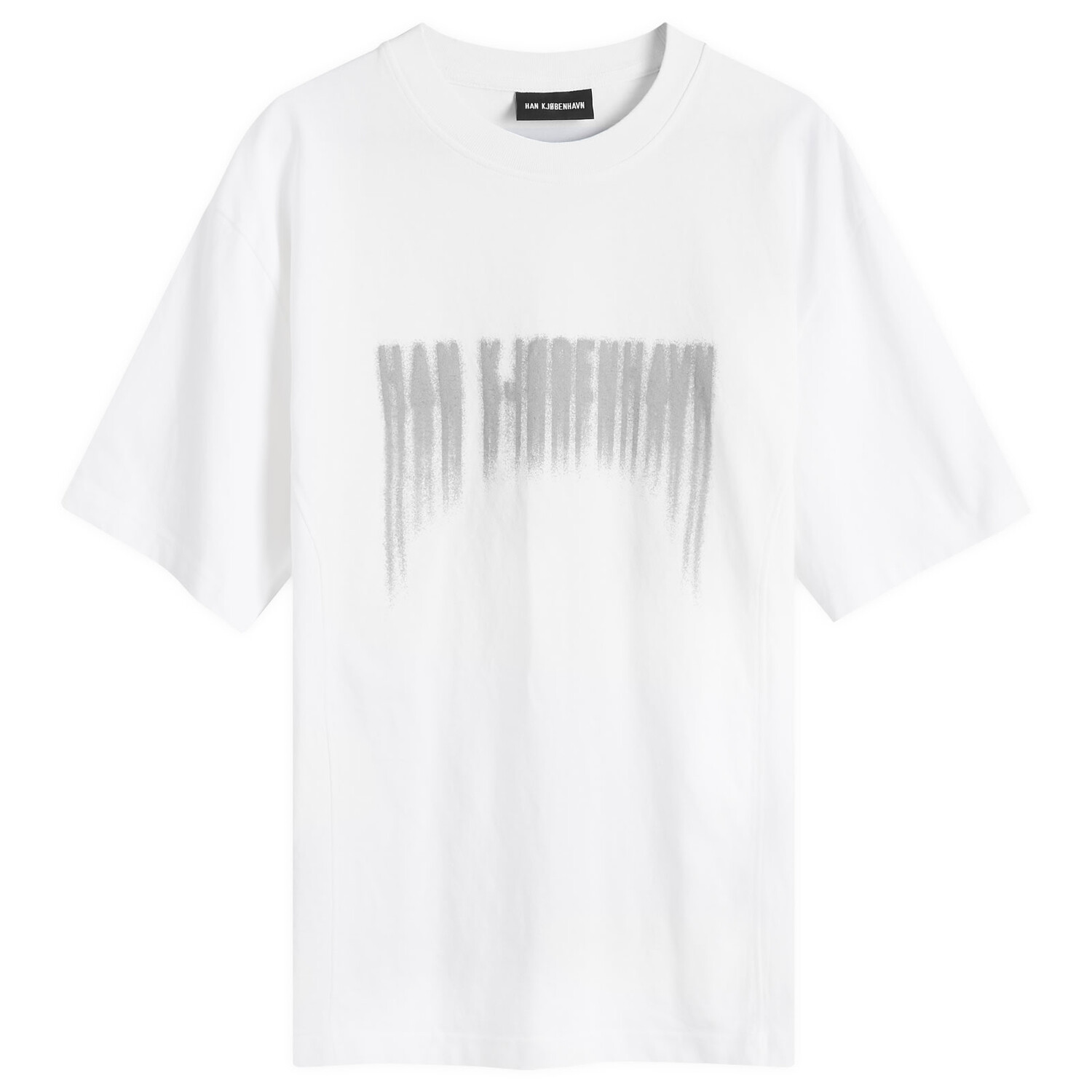 

Футболка Han Kjobenhavn Faded Logo Boxy T-Shirt, белый