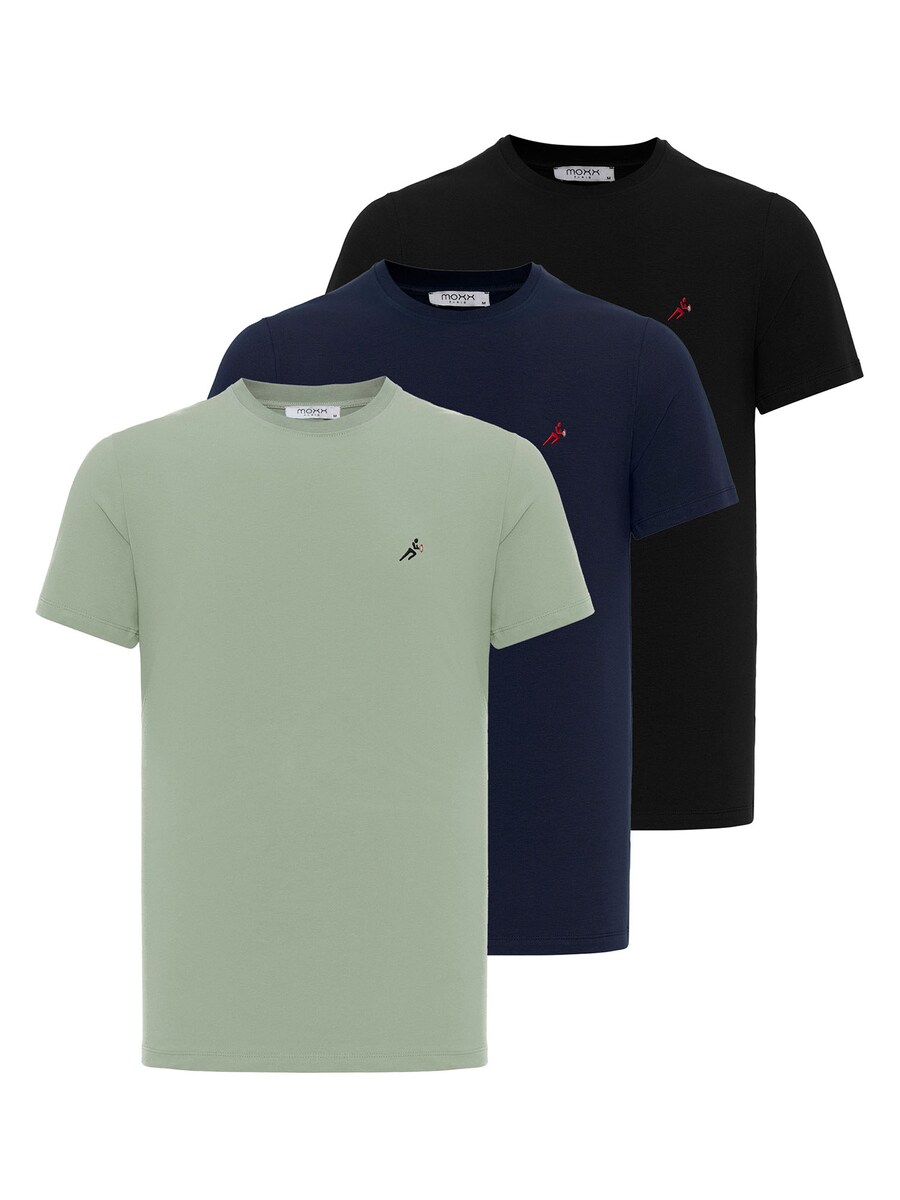 

Рубашка Moxx Paris, цвет Navy/Green/Black