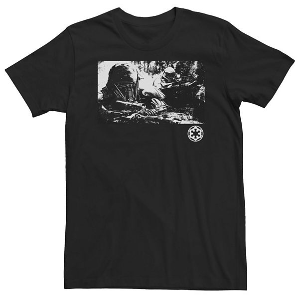 

Футболка Big & tall Death Trooper черно-белая Star Wars