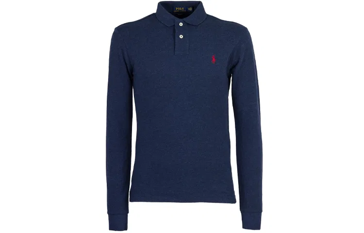 Поло Polo Ralph Lauren темно-синее прямой крой