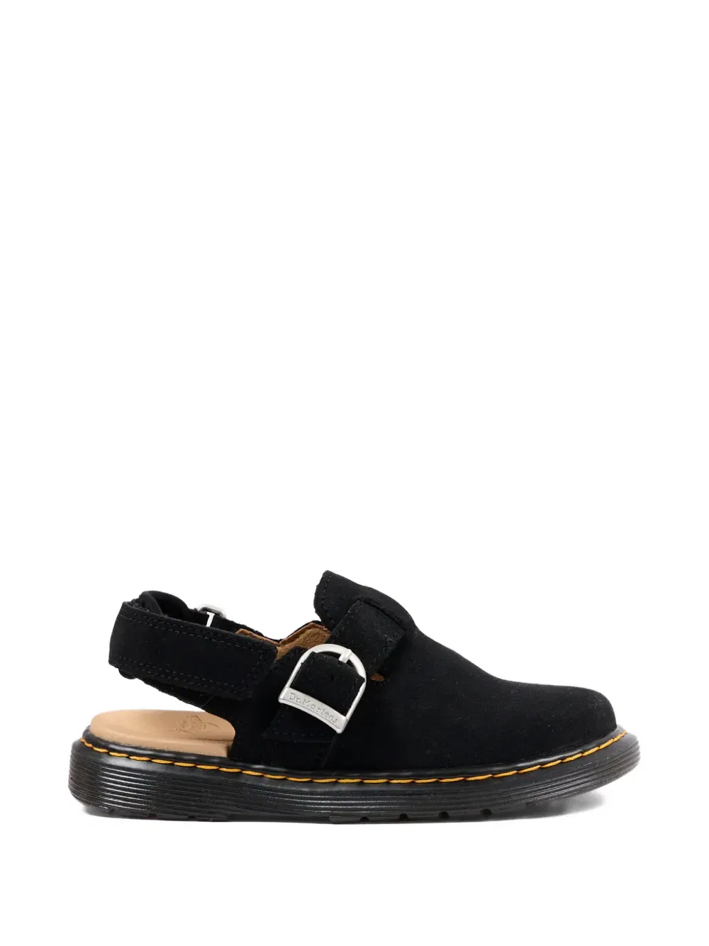 Кожаные мюли Jorgie с пряжкой Dr. Martens Kids, черный — фото 2