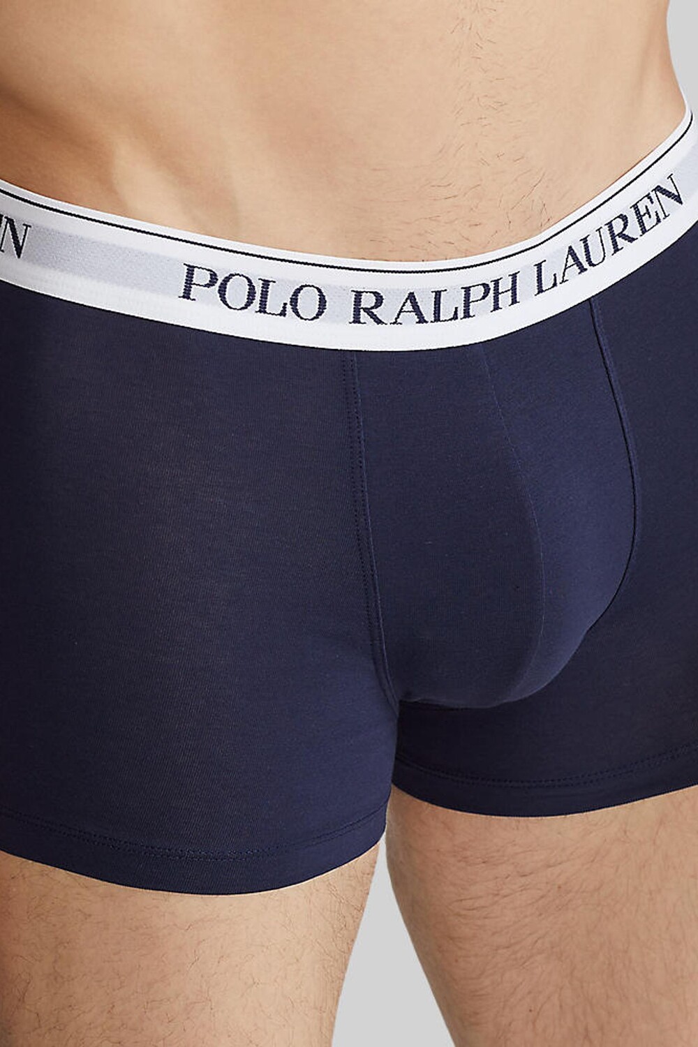 Набор из 3 шт из эластичного хлопка темно-синего/белого цвета с логотипом Polo Ralph Lauren, синий — фото 4