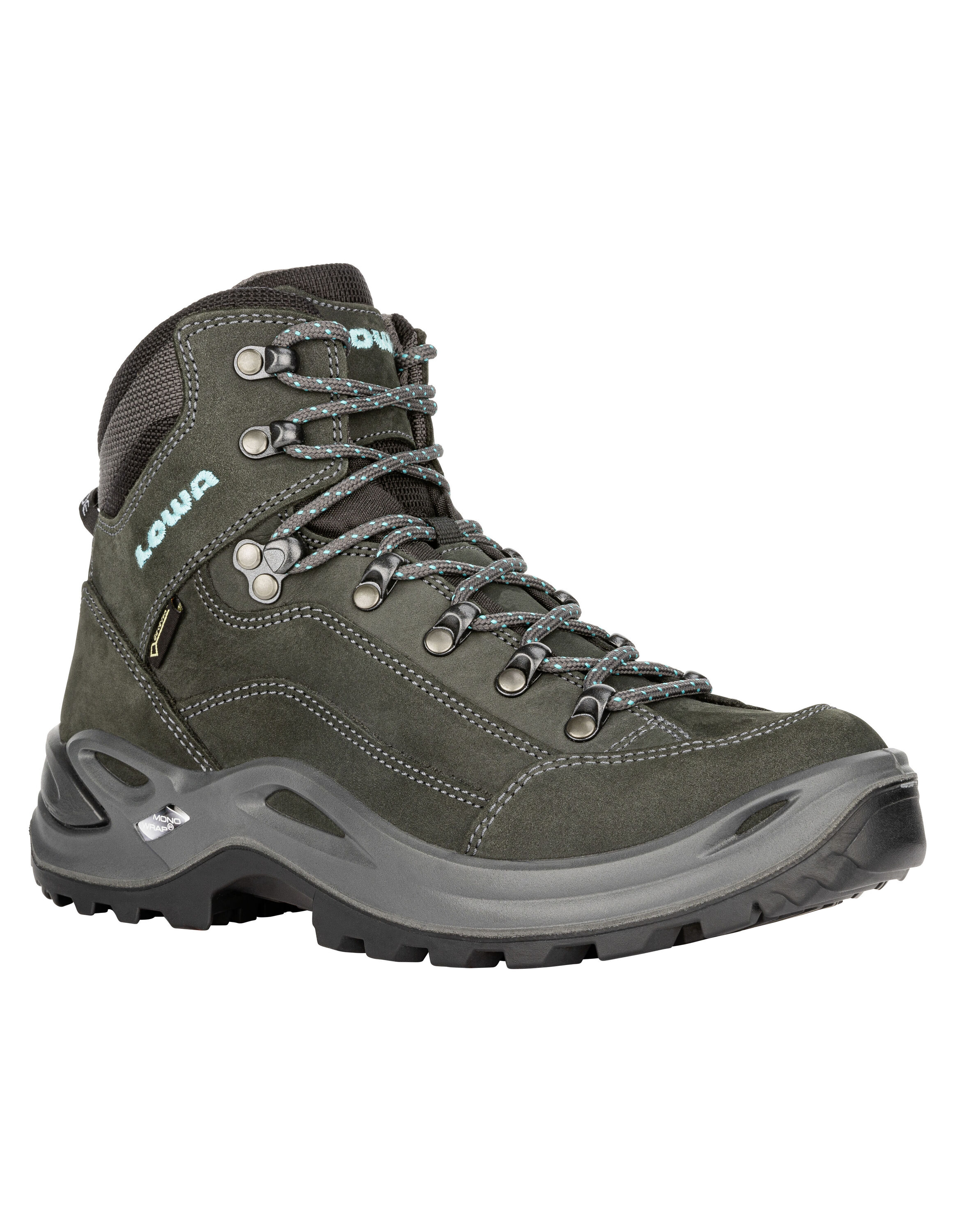 

Ботинки LOWA Outdoorschuh RENEGADE GTX MID Ws, цвет asphalt/türkis