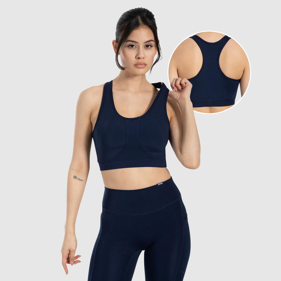 

SMILODOX Женский спортивный бюстгальтер Candace темно-синего цвета