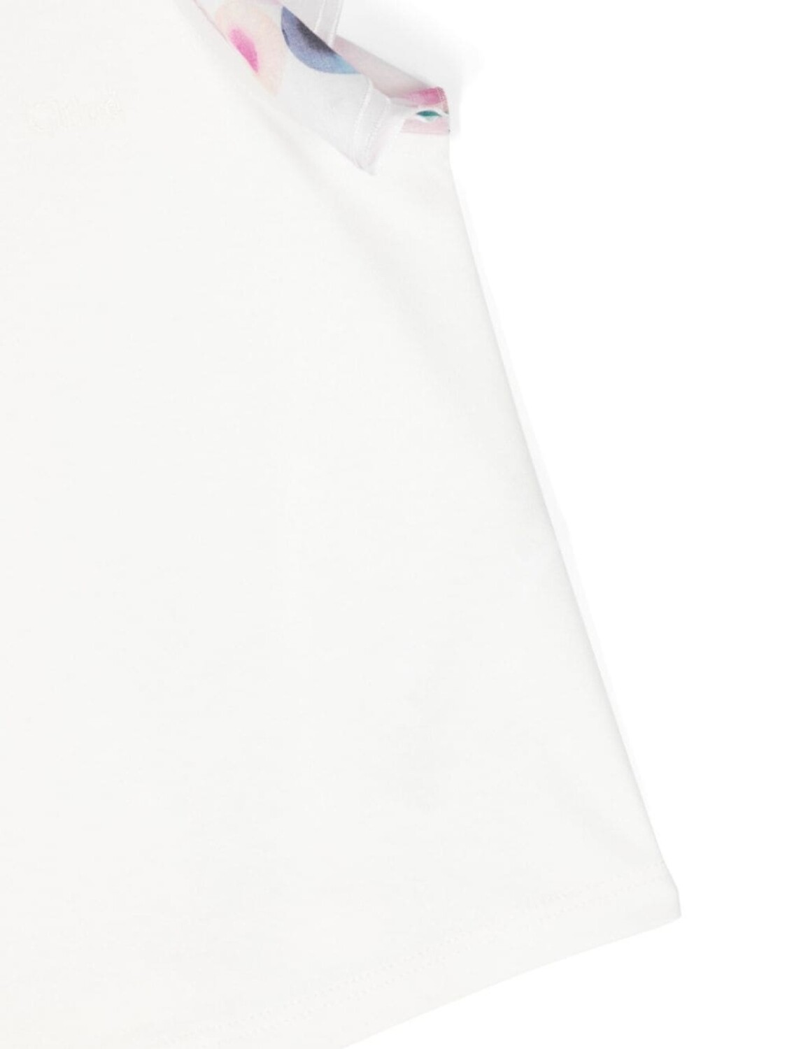 Chloé Kids футболка с вышитым логотипом, белый — фото 3