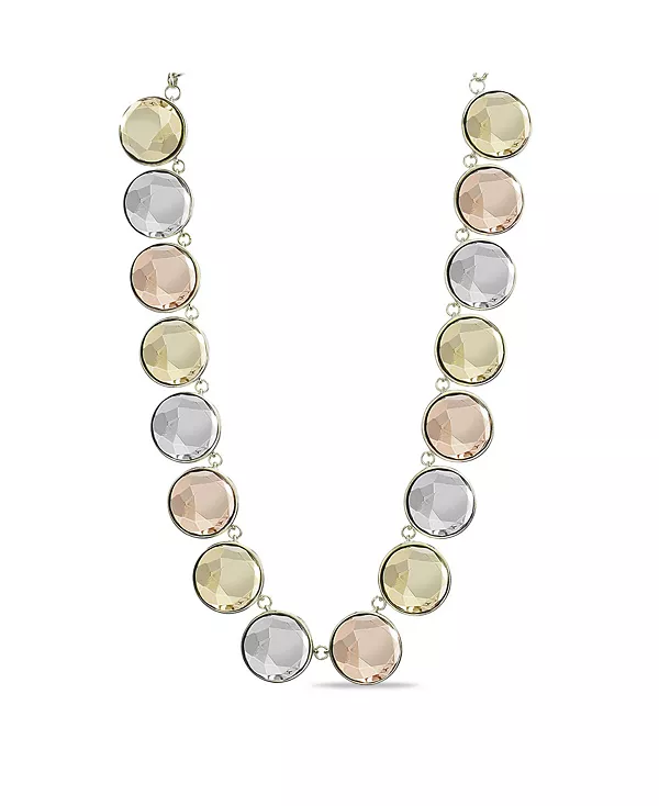 

Ожерелье с круглыми камнями золотого, розового и серебристого оттенков Kensie, multi