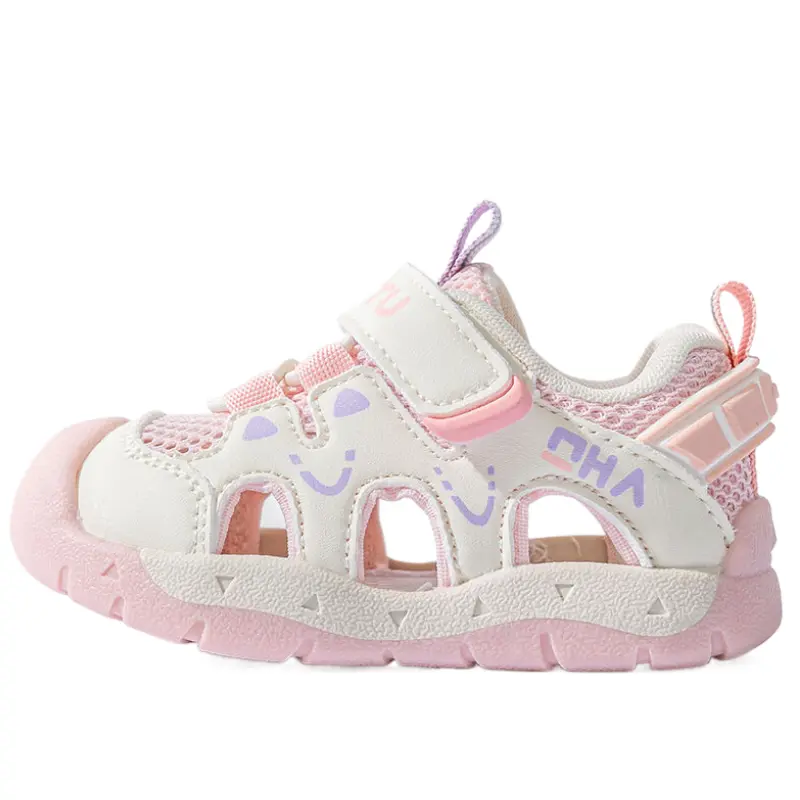 

Дышащие противоскользящие и износостойкие низкие детские туфли для малышей Bradmiller, розовый