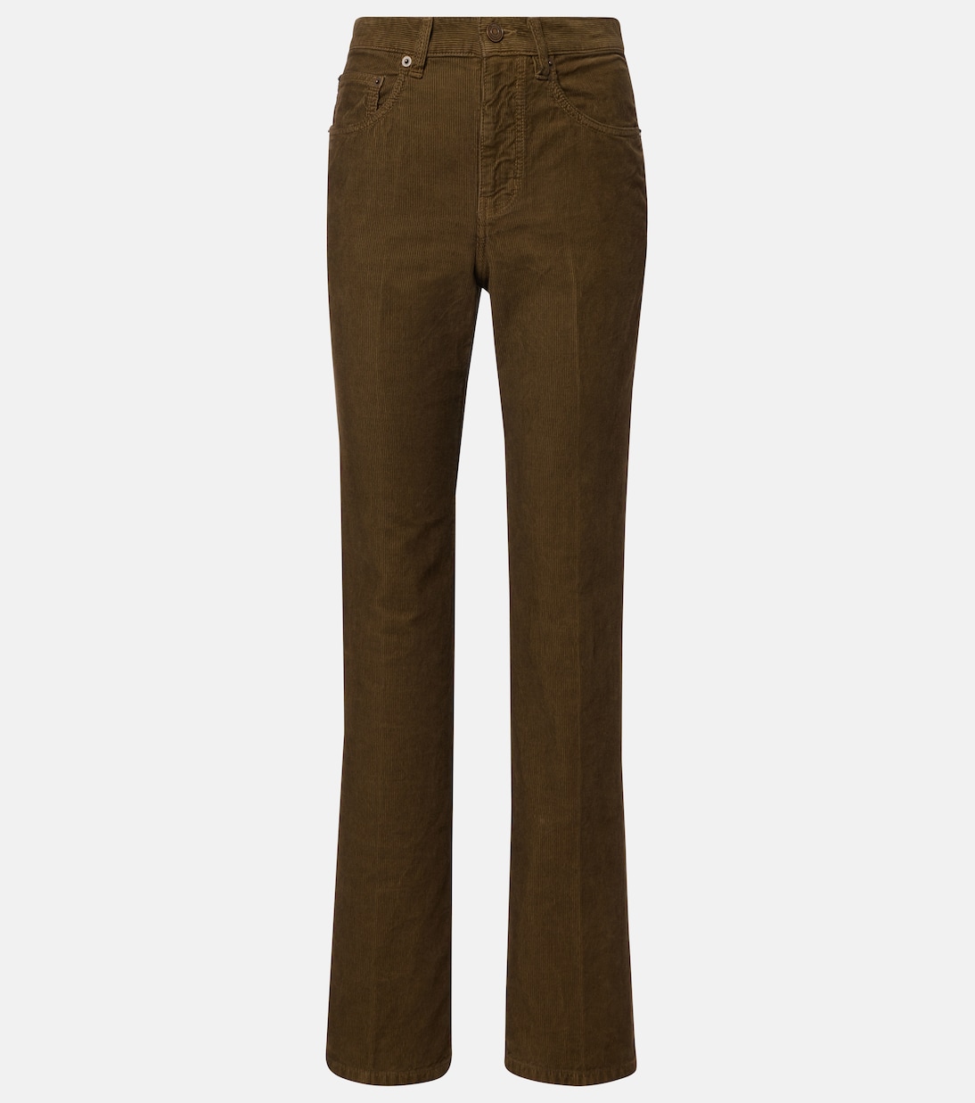 

Прямые брюки из хлопкового вельвета Clyde Saint Laurent, Hunting Kaki