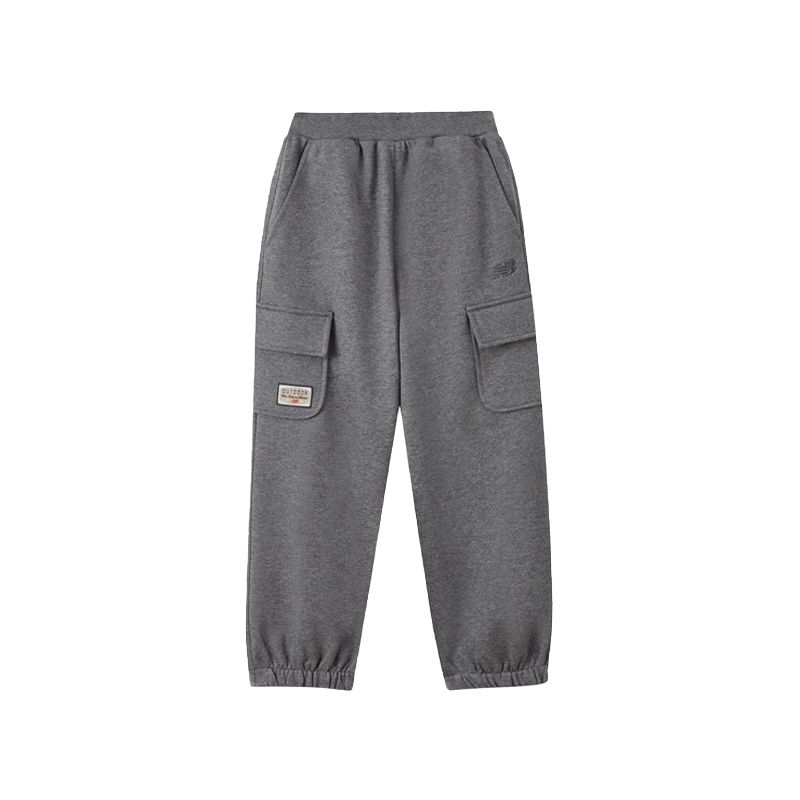 

Детские вязаные спортивные штаны для детей 3-7 лет NB Dark Gray New Balance, темно-серый