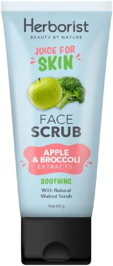 Скраб для лица Herborist Juice for Skin с яблоком и брокколи, 60 г