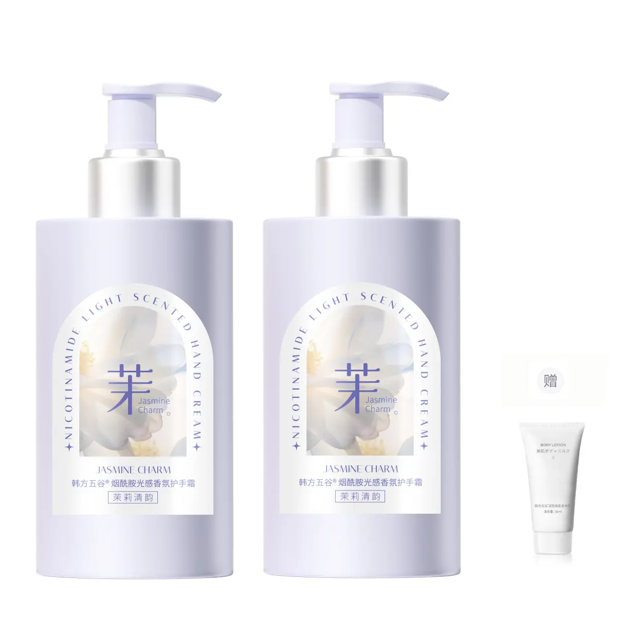 

Освежающий крем для рук с ароматом и функцией увлажнения, предотвращающий сухость и трещины, 300 г в бутылке Korean grain