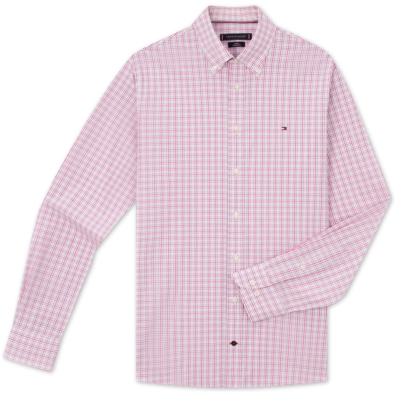 

Мужская рубашка Tommy Hilfiger, красный белый черный