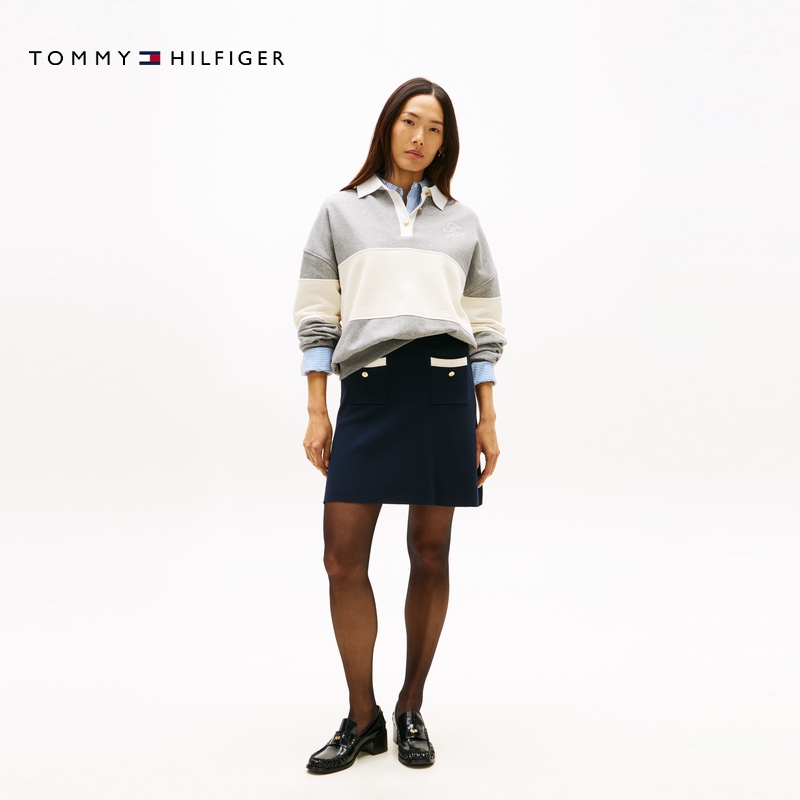 Повседневная короткая юбка для женщин Tommy Hilfiger, красный — фото 4