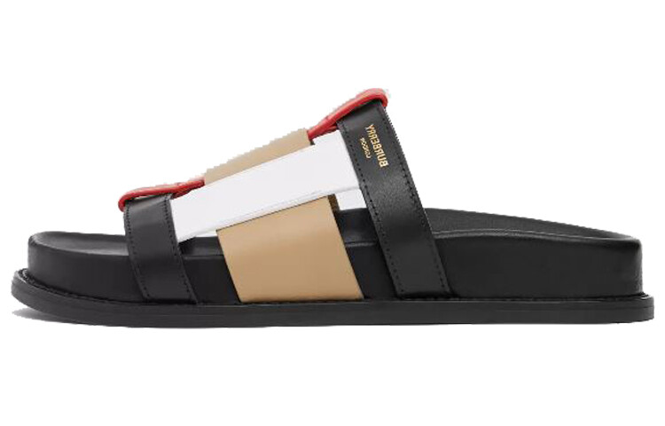 Сандалии-слайды Burberry Ellendale Woven Slide, черный