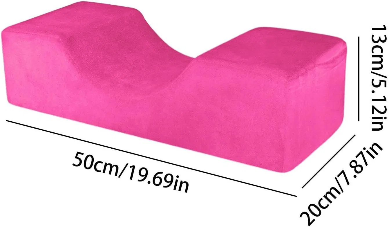 Эргономичная U-образная подушка для наращивания ресниц Generisch, Hot Pink — фото 4