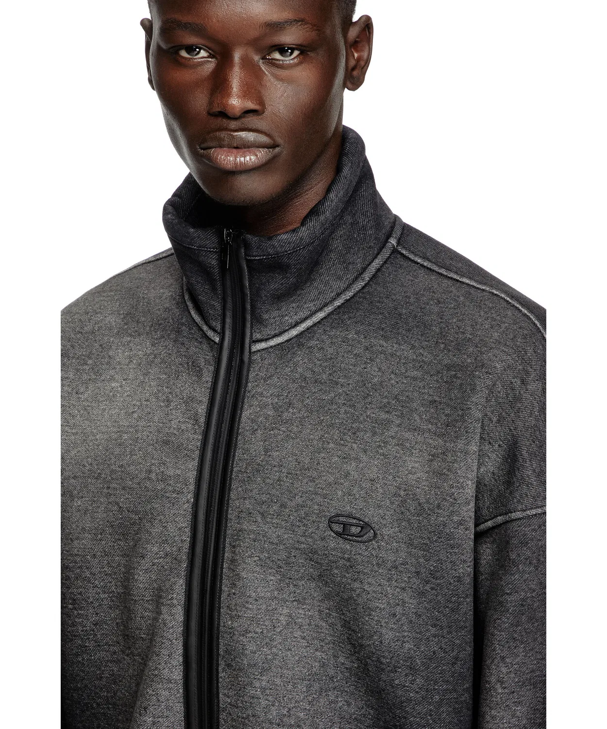 Спортивная куртка S-BATY Diesel из хлопка и полиэстера, чёрная — фото 4