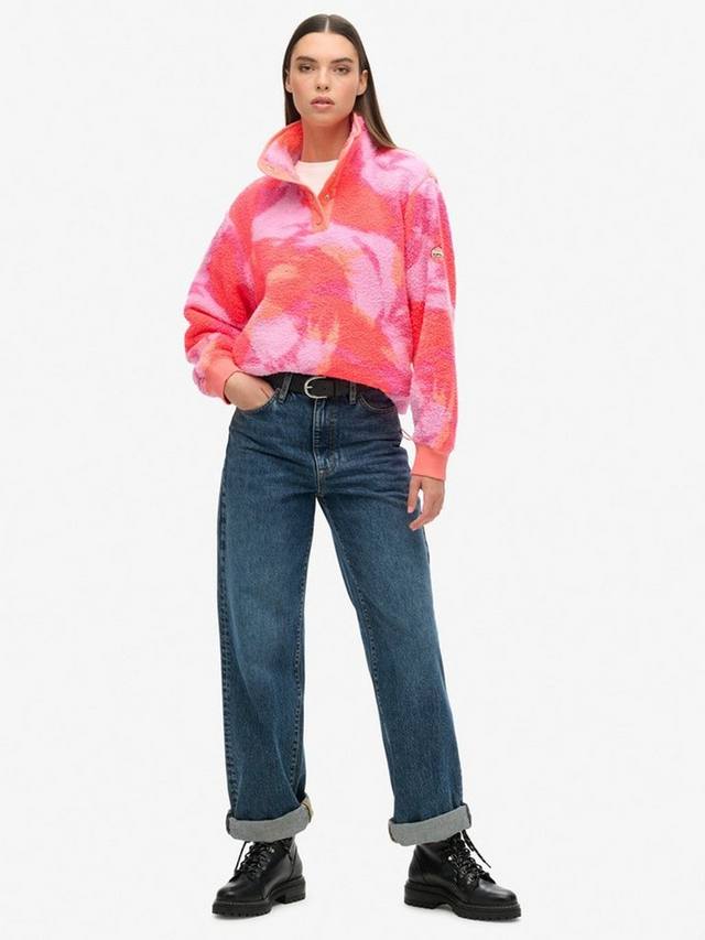 Супермягкий джемпер хенли с принтом Superdry, Brush Camo Coral — фото 3