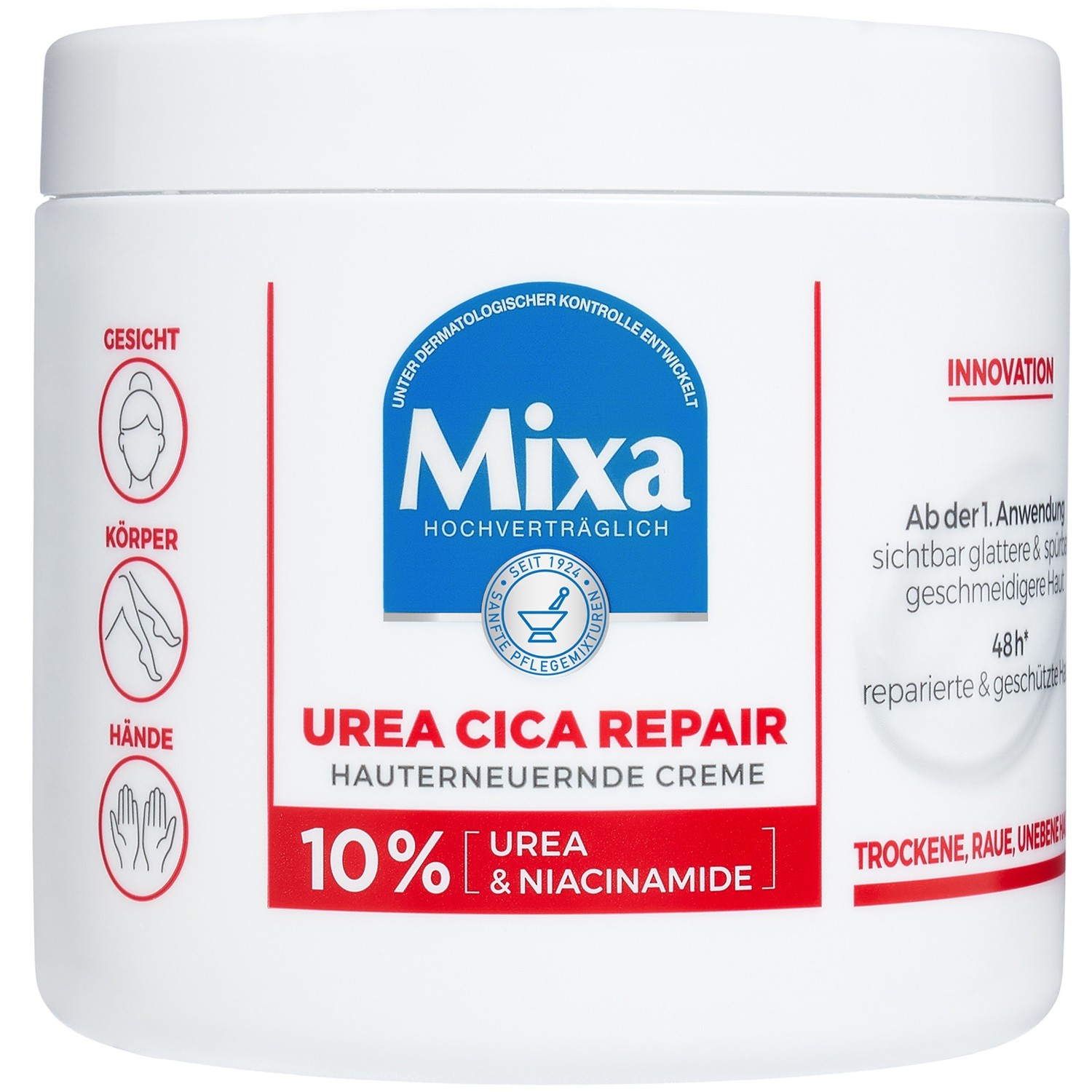 

Крем для тела urea cica repair + hauterneuernd Mixa, объем 400 мл