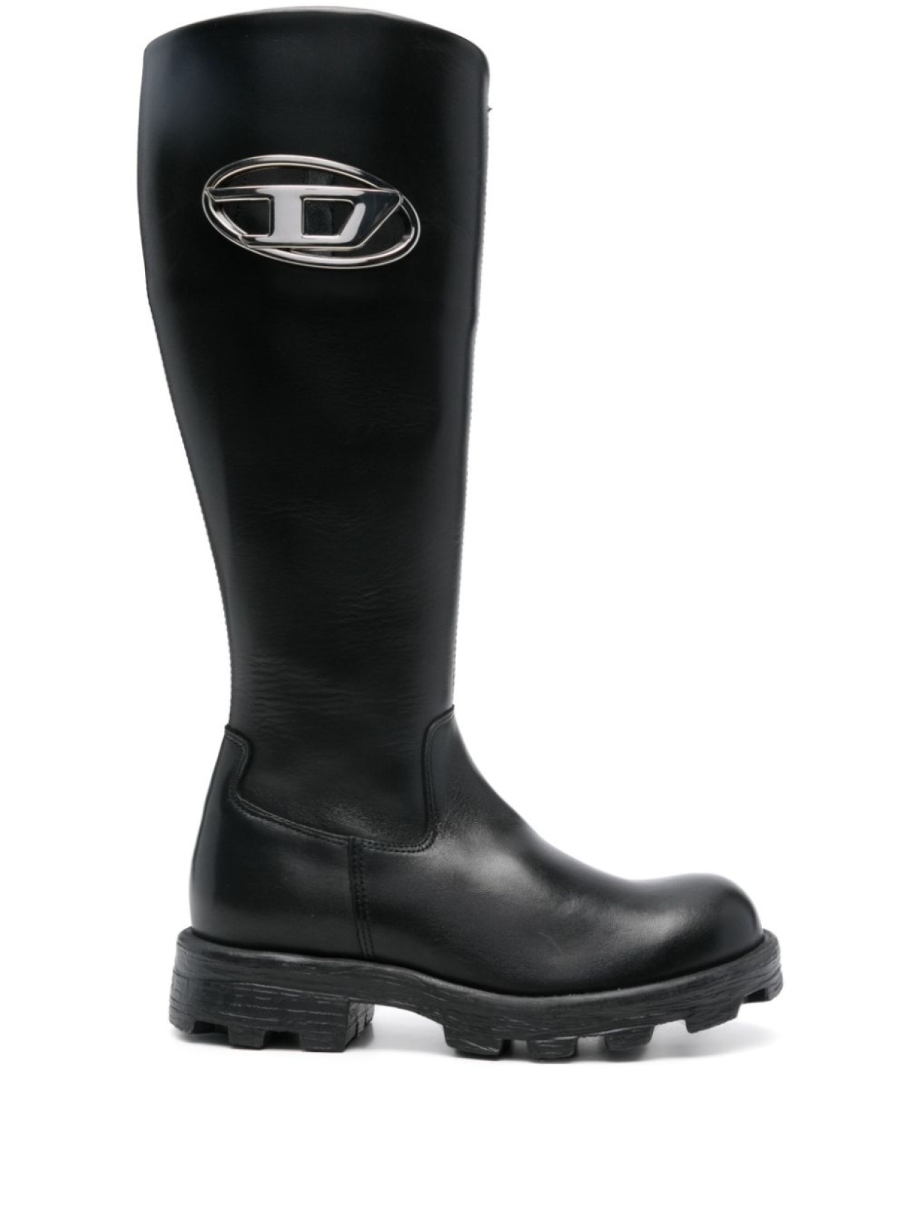 Diesel ботинки с логотипом Oval D, черный