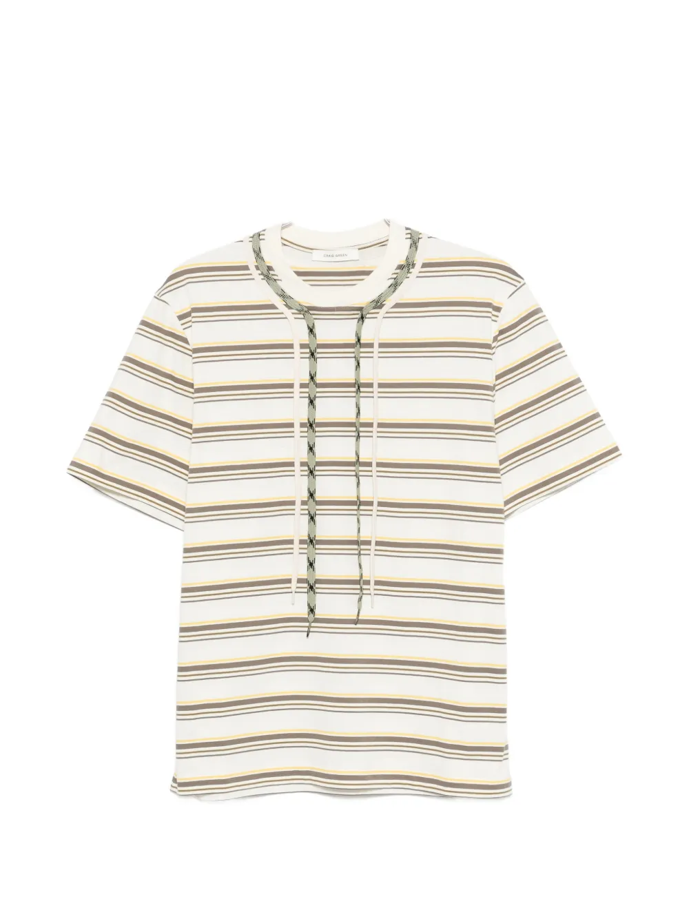

Футболка в полоску с шнуровкой Craig Green, бежевый