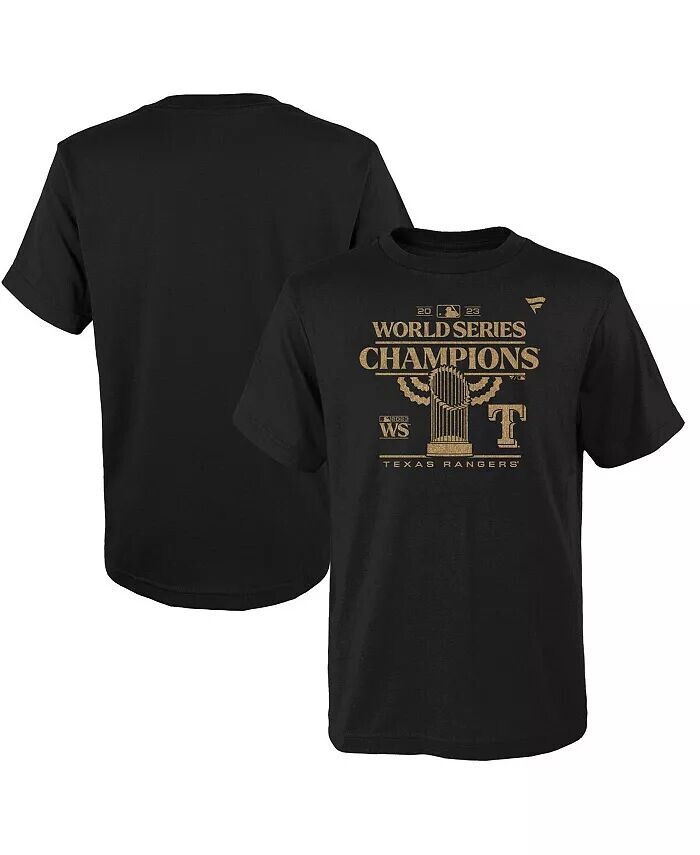 

Черная футболка Big Boys Texas Rangers 2023 World Series Champions Parade Fanatics, черный
