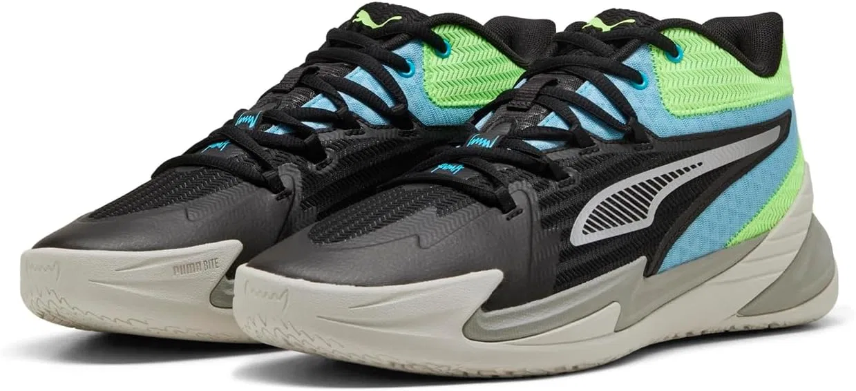 Кроссовки Puma Dagger Puma Black-Bright Aqua-Green Glar унисекс для взрослых