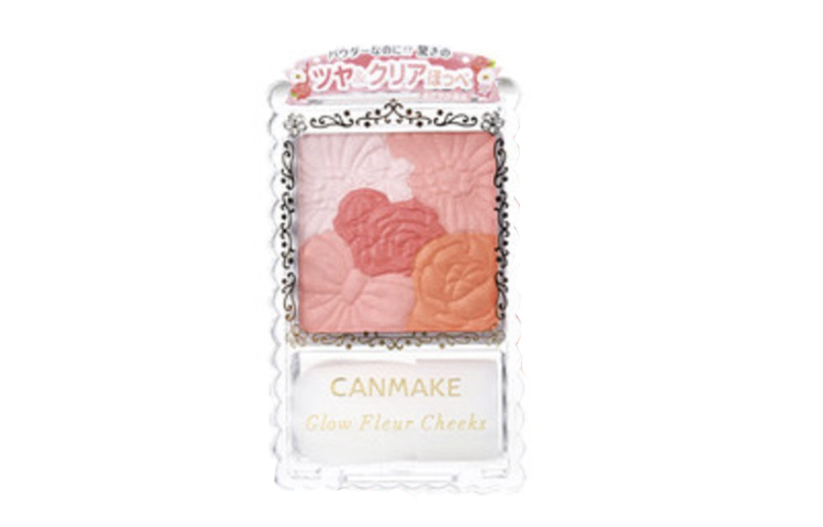 

Petal 5 цветов румяна для коррекции тона кожи, контуринга и улучшения цвета лица 35g/35g*2 CANMAKE, pearl light 02 coral pink red