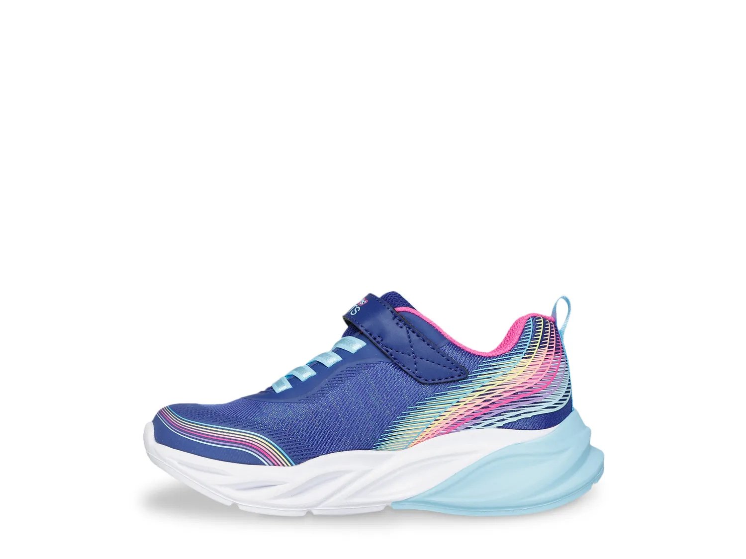 Кроссовки Skechers S-Lights Cosmic Glow Rainbow Beam Light-Up Sneaker - Kids', темно-синий — фото 2