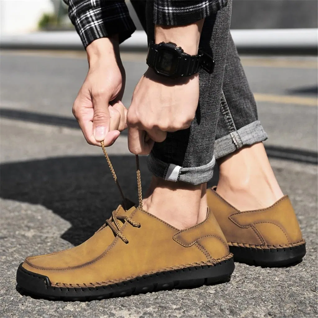 Мокасины кожаные JSEIAJB Loafers, Picture Color NSUQOA — фото 4