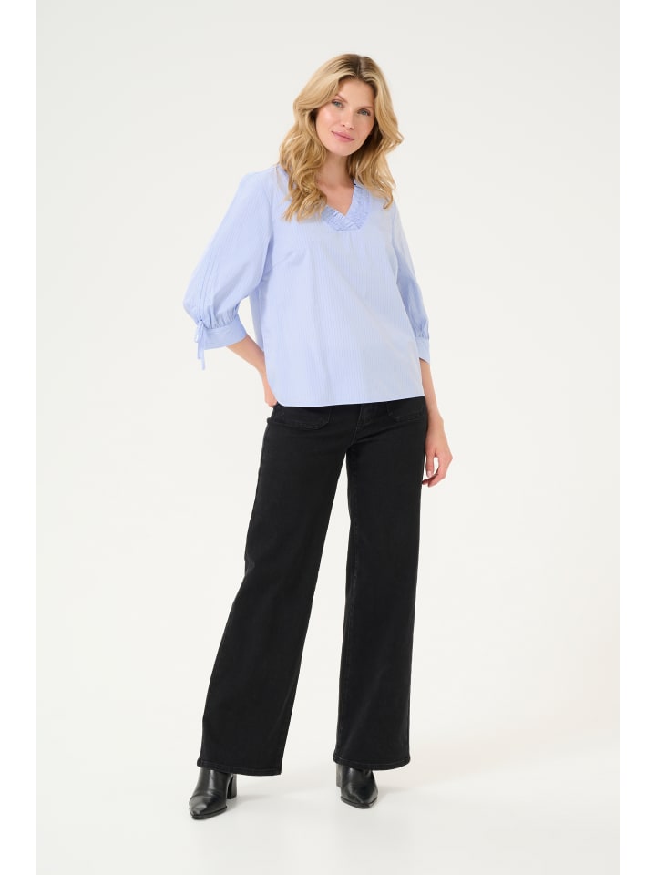 

Блузка Kaffe, цвет light blue pin stripe