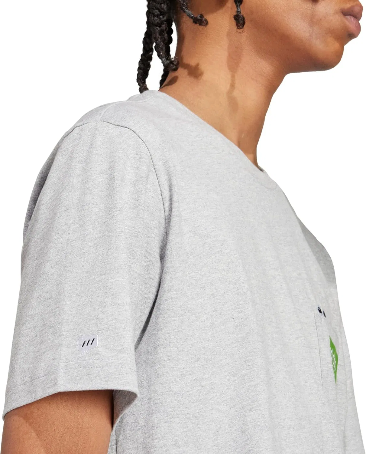 Футболка с эмодзи adidas, Medium Grey Heather — фото 4
