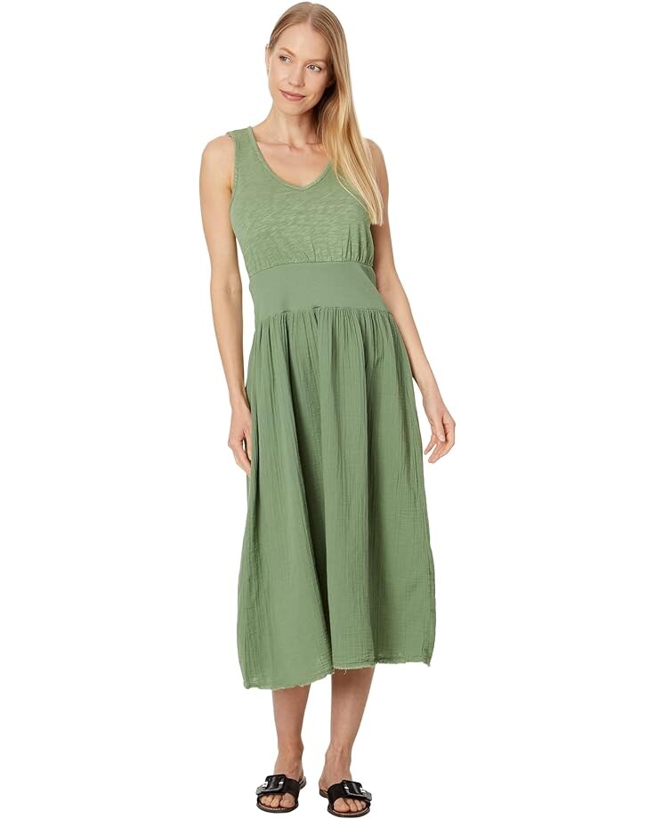 

Платье Mod-o-doc Mix Media Tank Midi, цвет Mint Moss