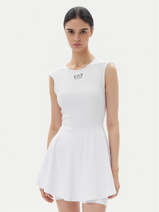 

Теннисное платье стандартный крой 7W000347 AF13282 U0002 Ea7 Emporio Armani, белый