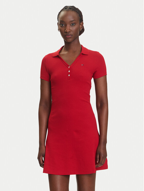 

Платье на каждый день обычный крой DW0DW21172 Tommy Jeans, красный