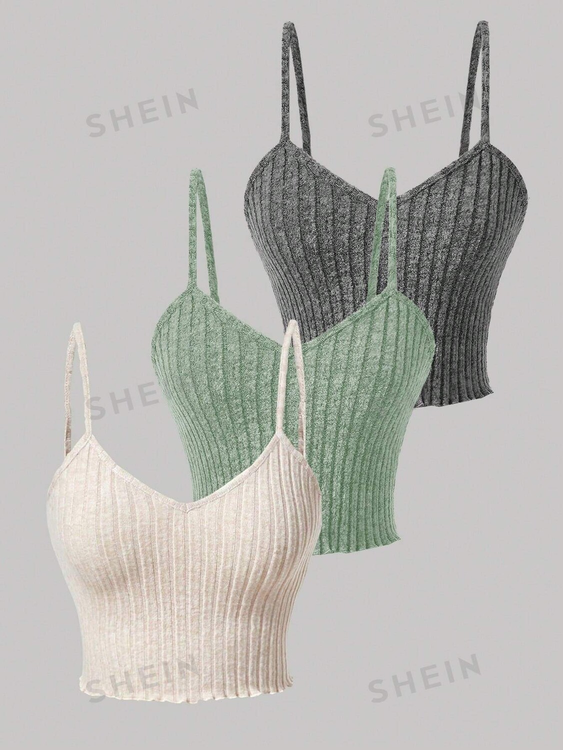 

Топ женский Shein Essnce на бретельках, 3 штуки