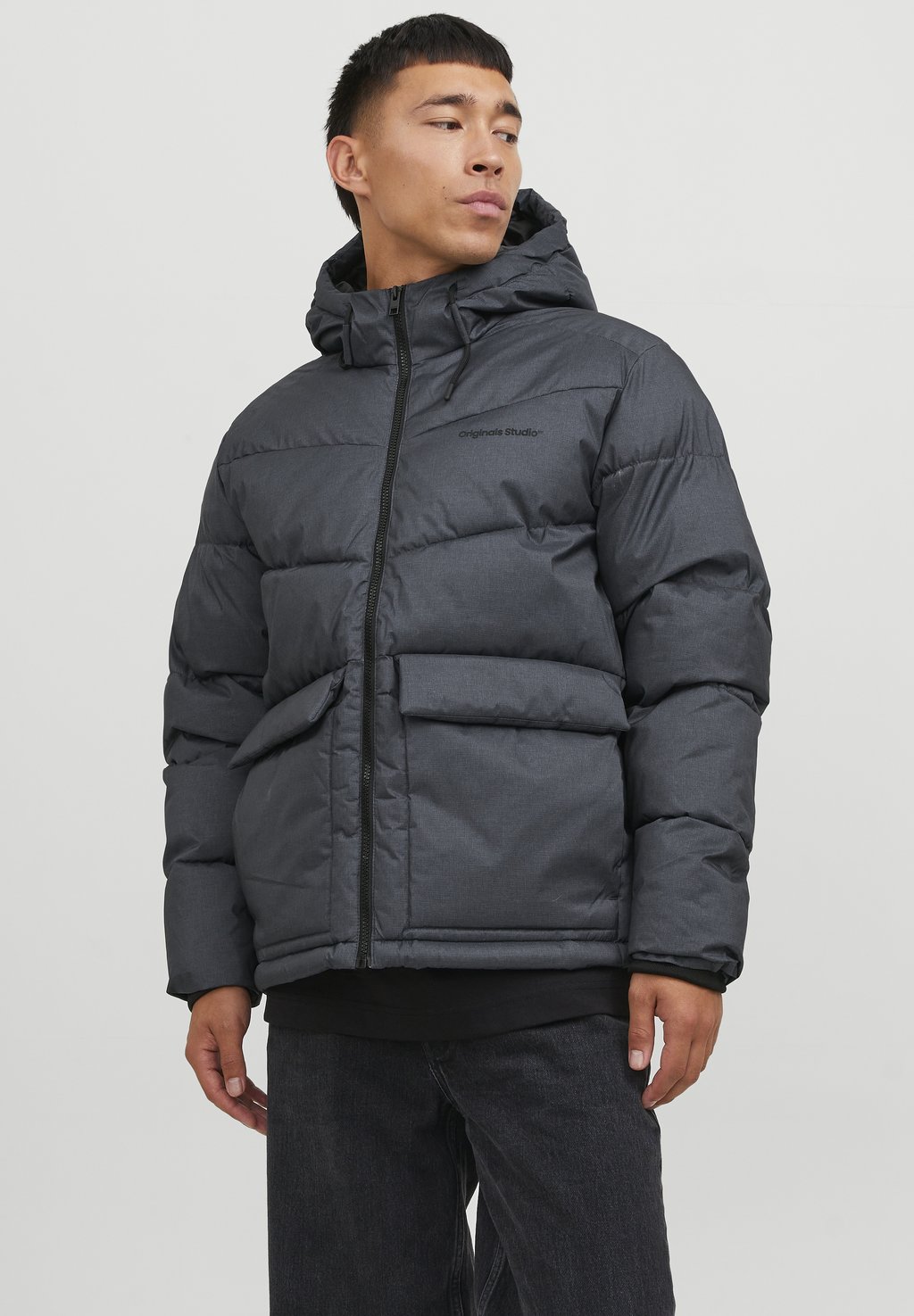 

Куртка Jack & Jones JORVESTERBRO PUFFER SN, цвет dark grey melange