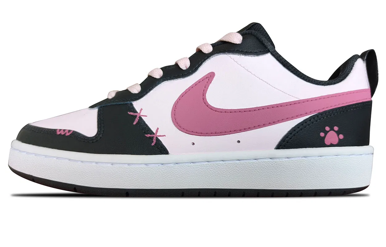Детские кроссовки для скейтбординга Nike Court Borough Cute Pink Black