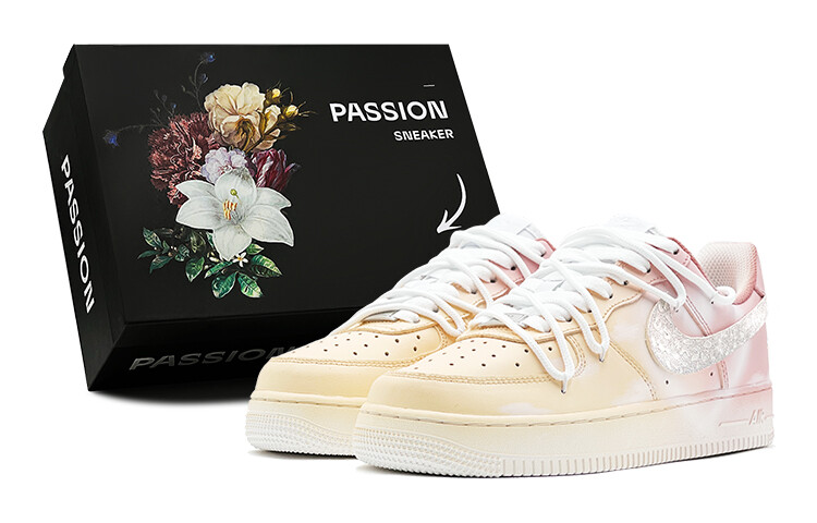 

Кроссовки для скейтбординга Air Force 1 женские, низкие, желтый Nike