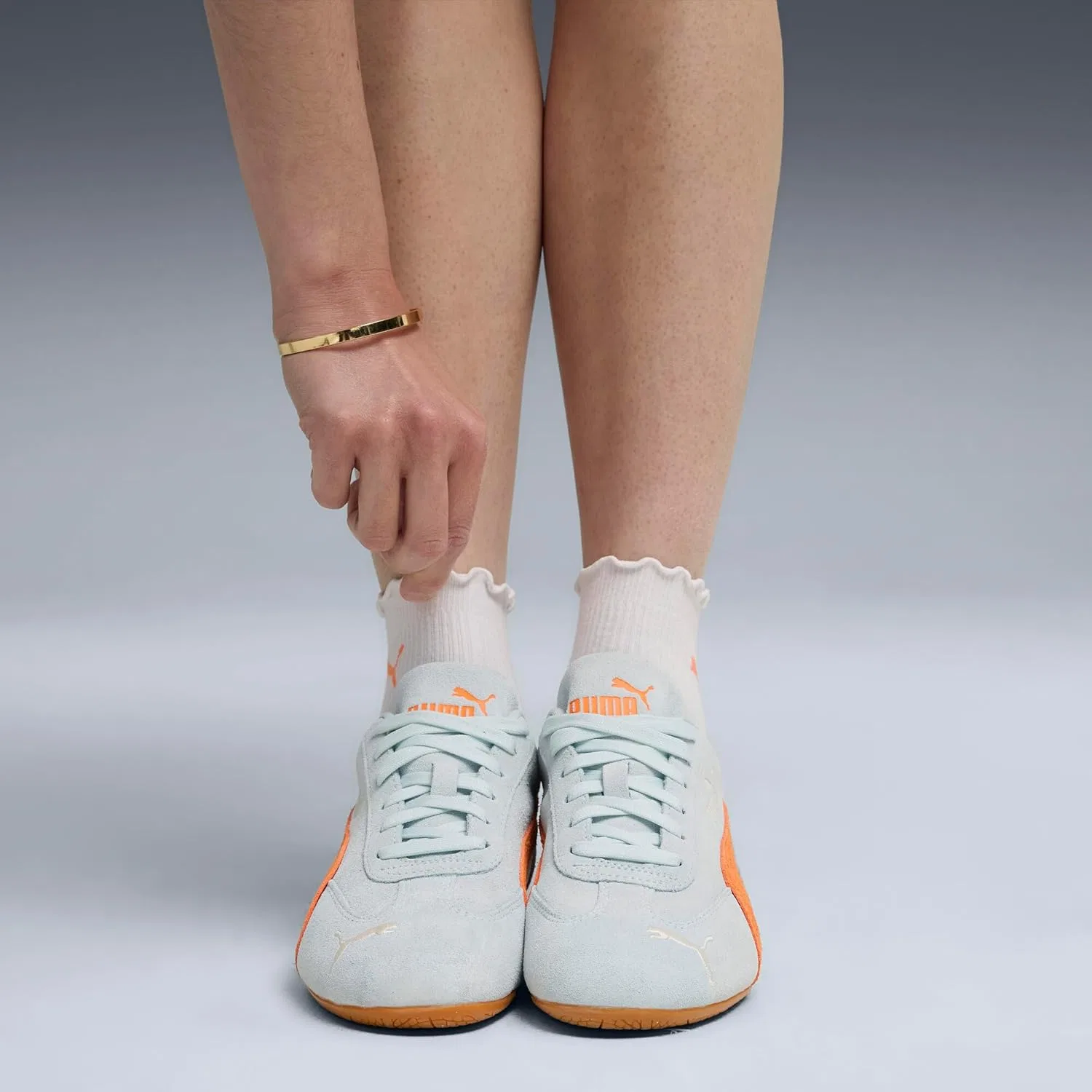 Кроссовки PUMA унисекс, Sea Glass Orange Glo — фото 2