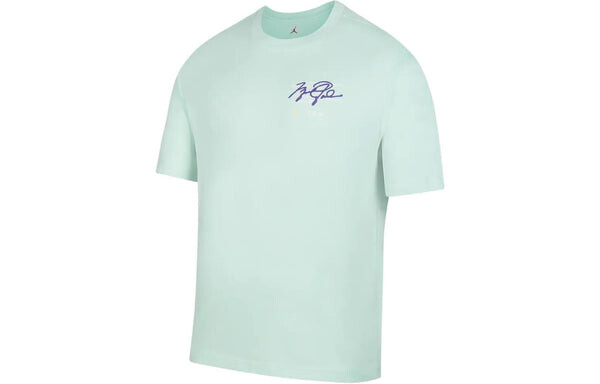 Футболка Men's Air Jordan Back Print Short Sleeve Mint Green T-Shirt, мультиколор — фото 2